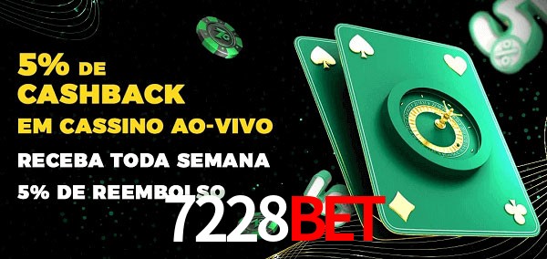 Promoções do cassino ao Vivo 7228bet